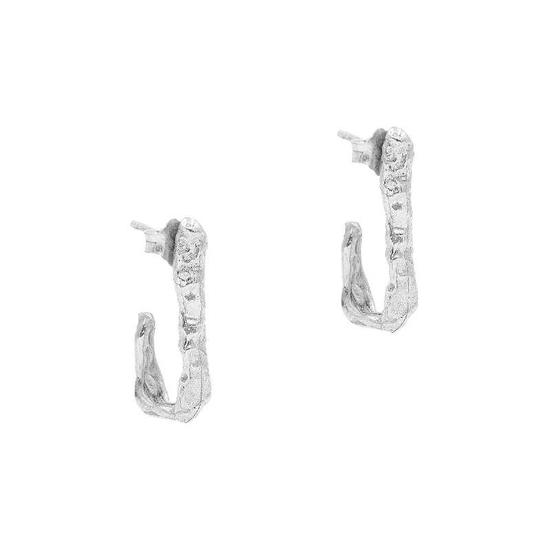 Women’s minimalist earrings-The Thalia Silver Earrings