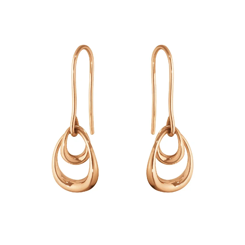 Women’s handmade earrings-Offspring 18K Rose Gold Earrings