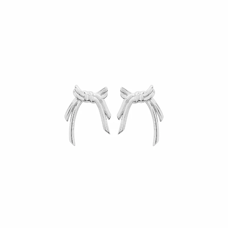 Women’s silver hoop earrings-Venus white Gold Plated Earrings