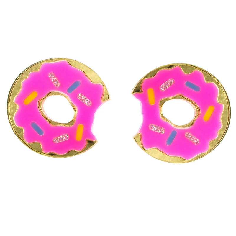 Women’s long earrings-Last Chance! XL Donut Earrings