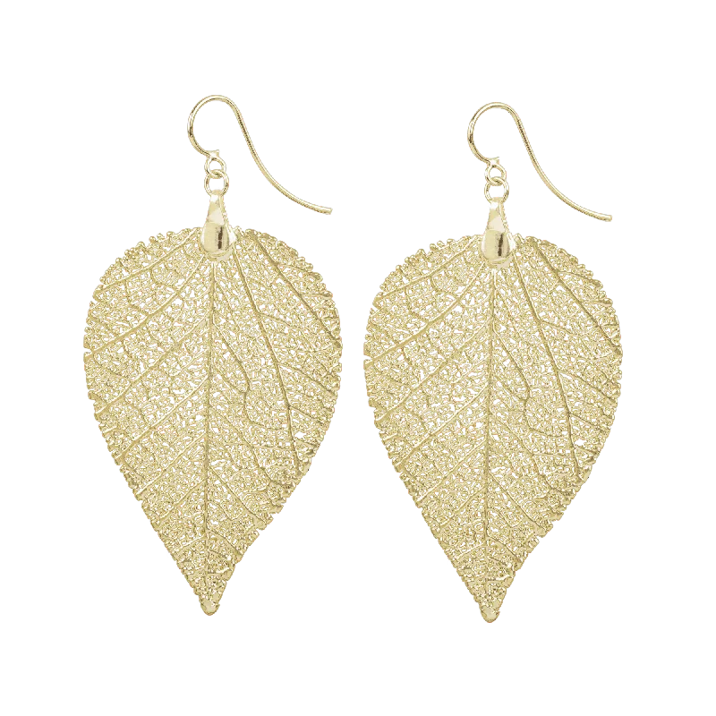 Women’s flower earrings-CARMO Gold Plated Earrings