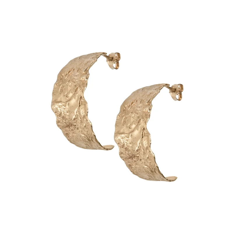 Women’s diamond drop earrings-Into the Woods Large Earrings Gold Plated