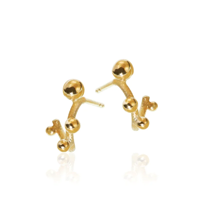 Women’s unique earrings-Delphis 18K Gold Earrings