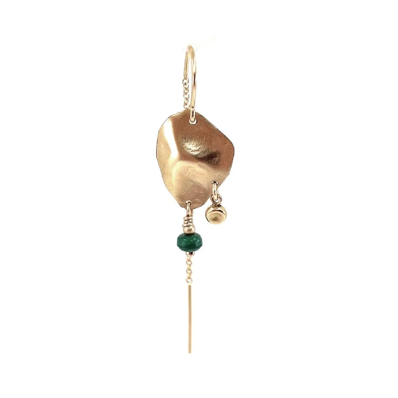 Women’s luxury earrings-Jodhi 14K Goldfilled Earring w. Malachite