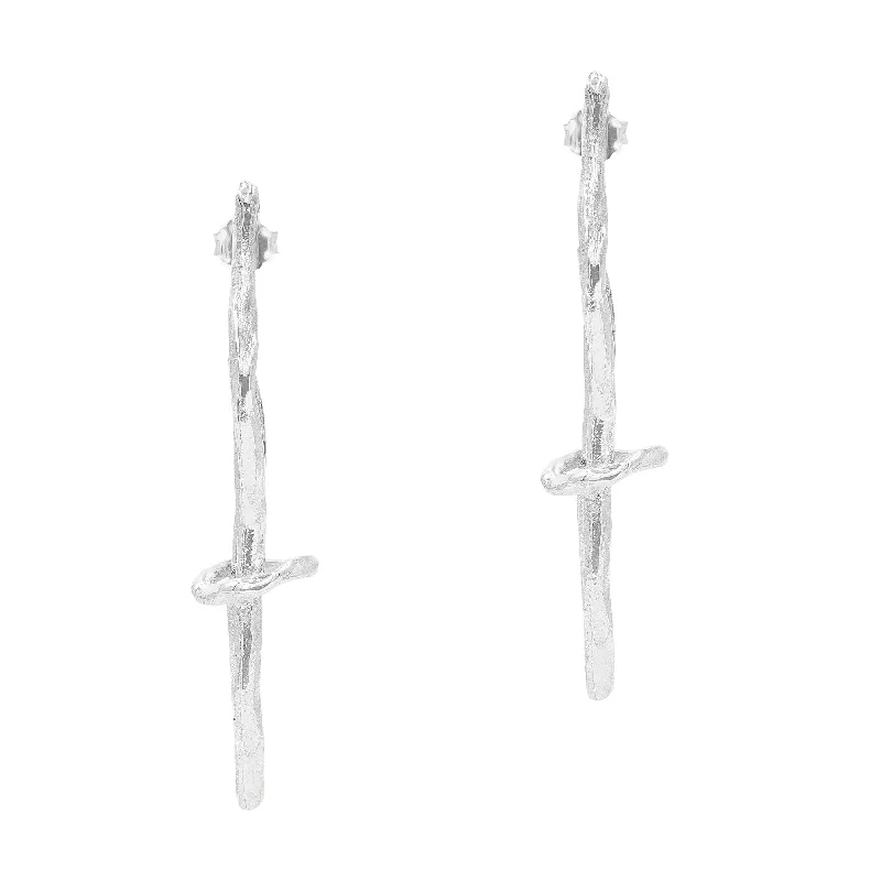 Women’s elegant earrings-The Calypso Silver Earrings