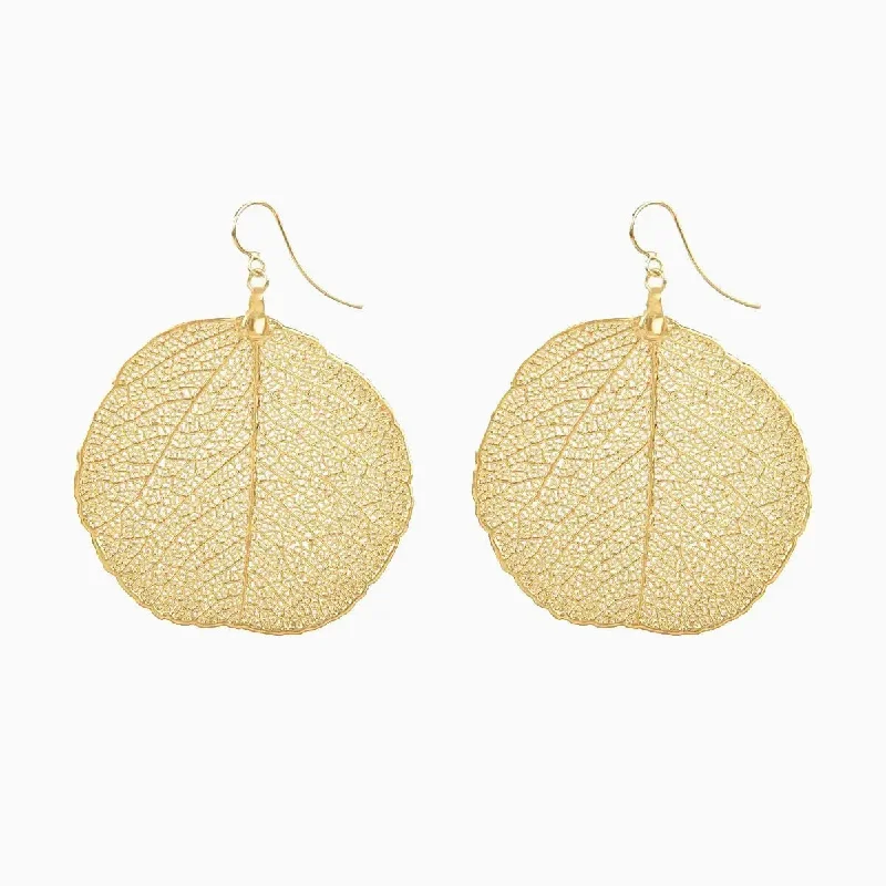 Women’s flower earrings-ENVIRA Gold Plated Earrings