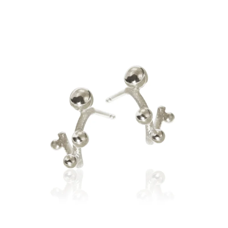 Women’s classic earrings-Delphis Silver Earrings