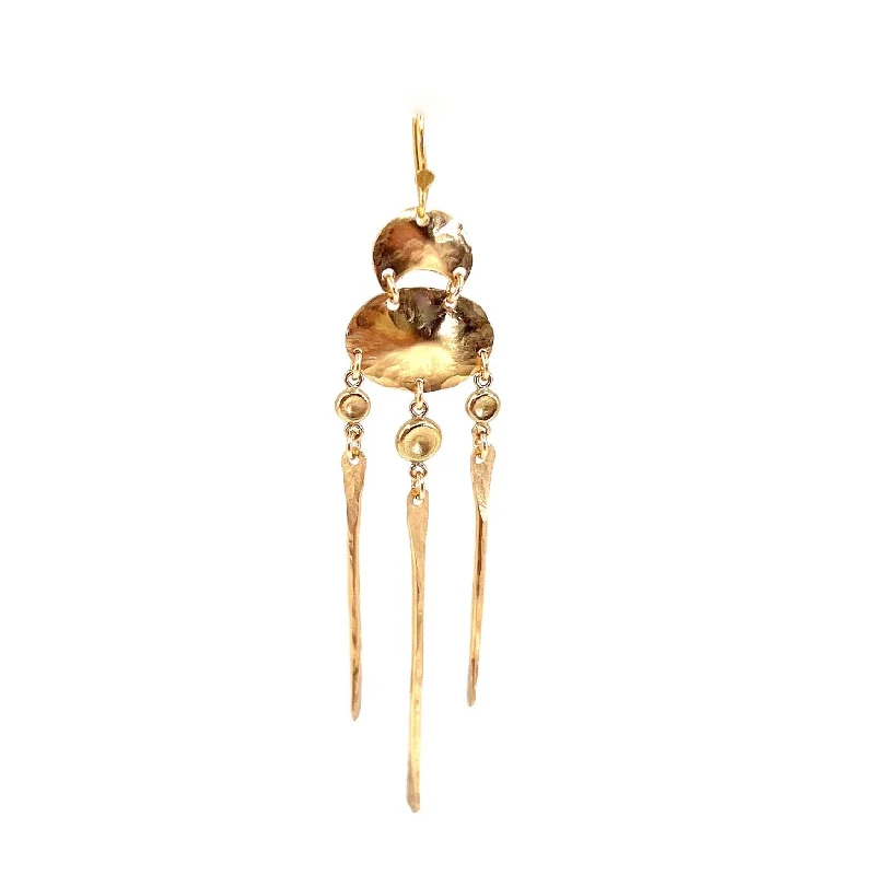 Women’s crystal earrings-Gaia 14K Goldfilled Ear Hook