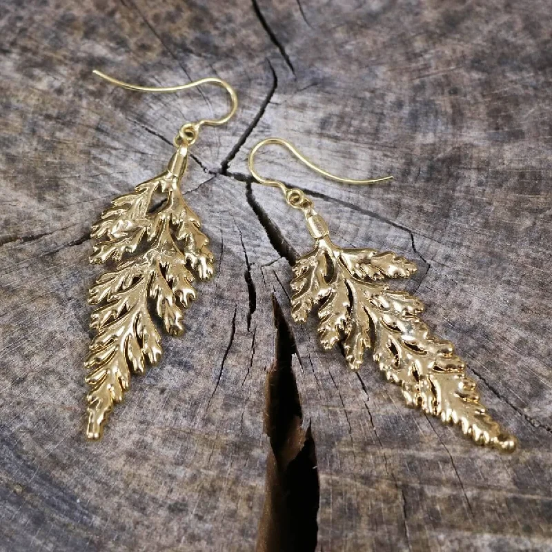 Women’s butterfly hoop earrings-PARIMA Gold Plated Earrings