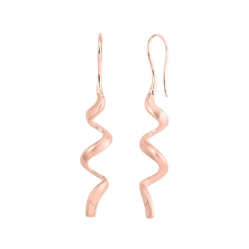 Women’s drop earrings-Jovian 18K Rosegold Ear Hangers