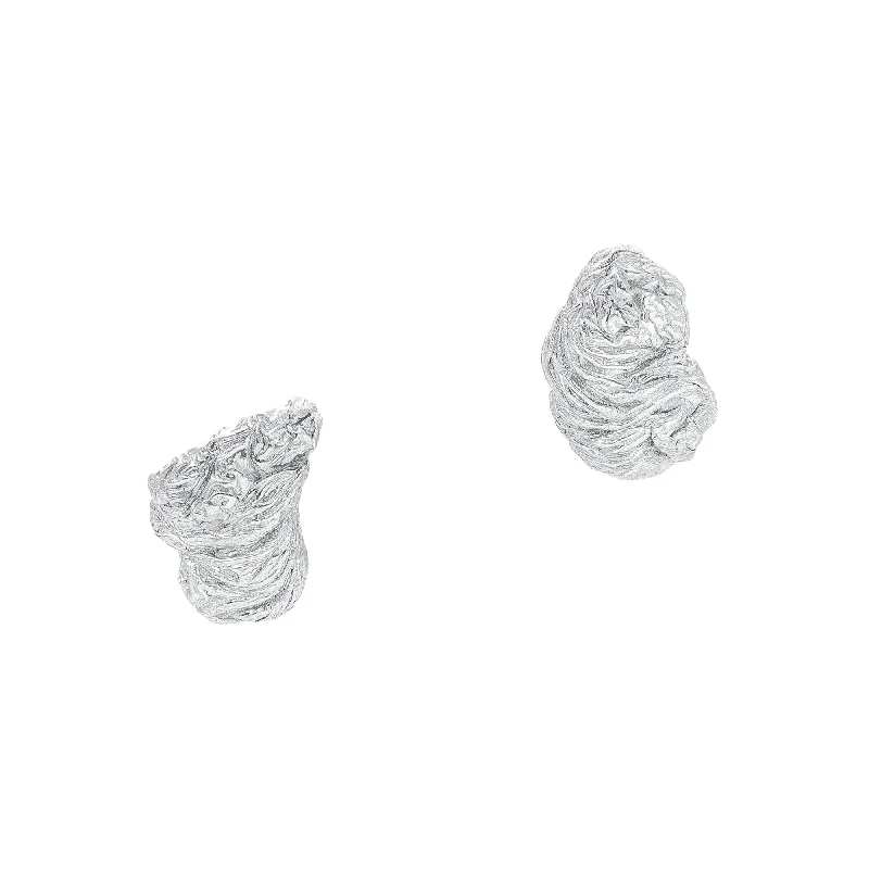 Women’s clip-on earrings-The Dioskouri Silver Earrings