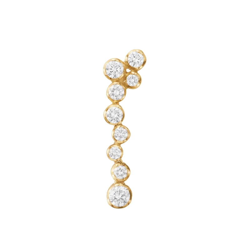 Women’s stud earrings-Signature 18K Gold Earring w. 0.31ct Diamonds