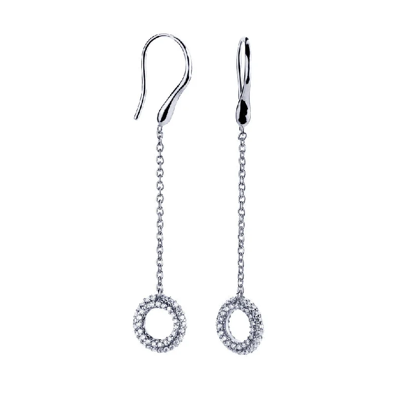 Women’s layered earrings-Matiné 18K Whitegold Ear Hanger w. 172 Diamonds