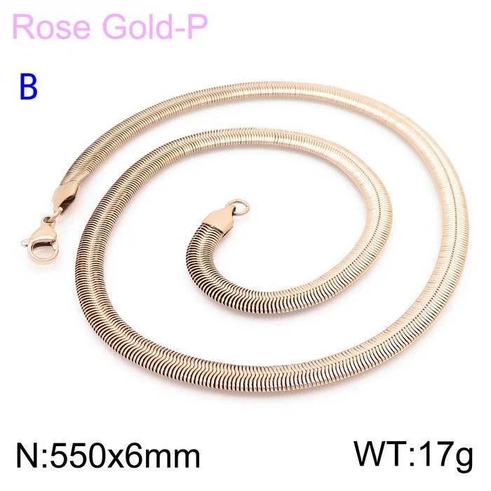 6mm Rose Gold 55cm