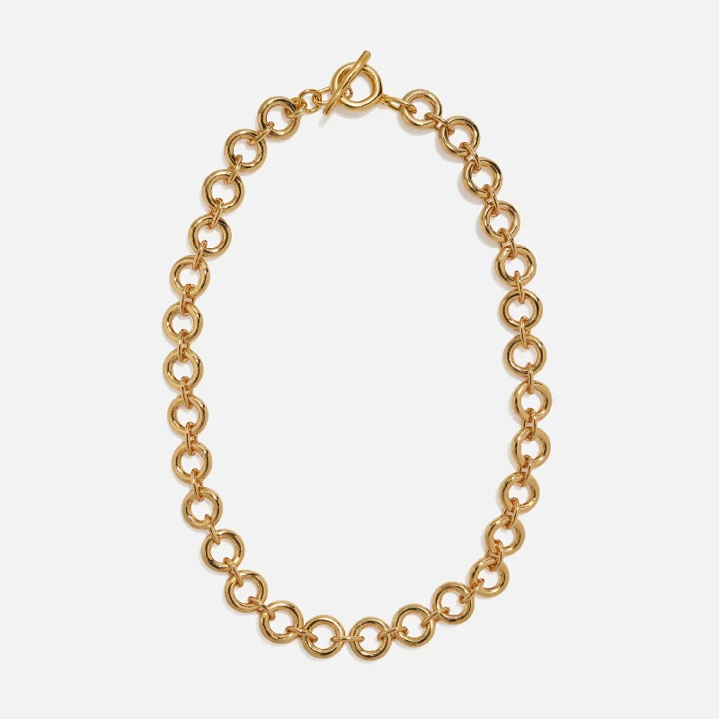 Women’s long chain necklaces-Mood Necklace in Gold