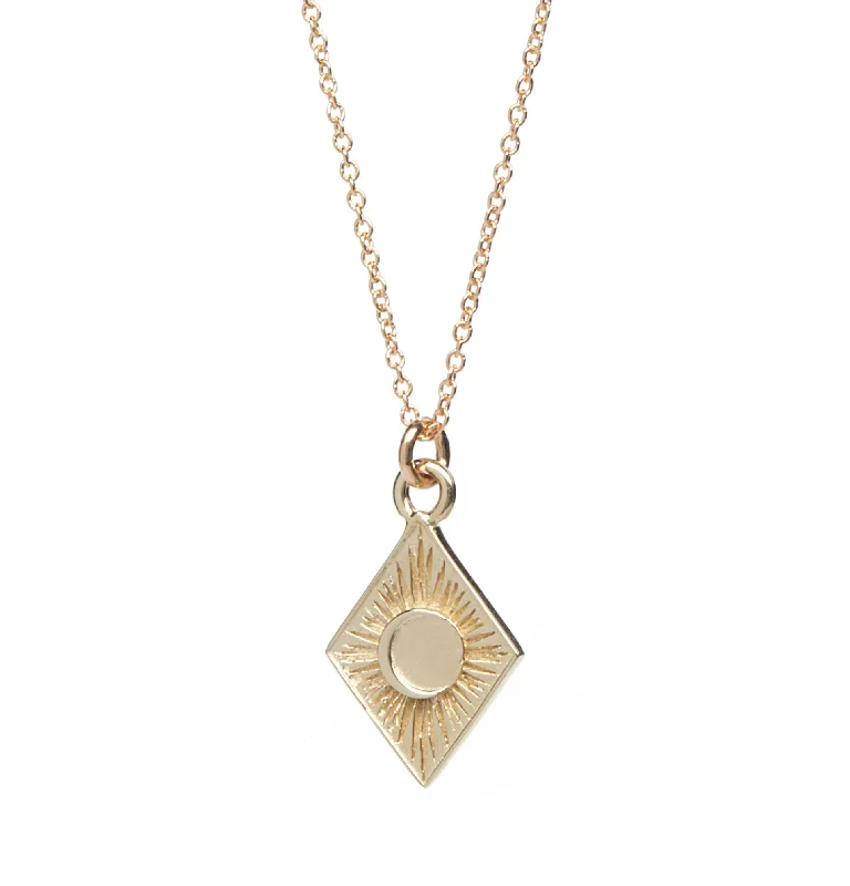 Women’s mixed metal necklaces-ECLIPSE PENDANT