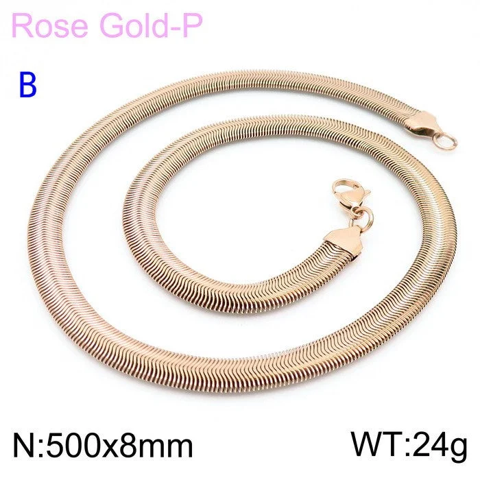 8mm Rose Gold 50cm