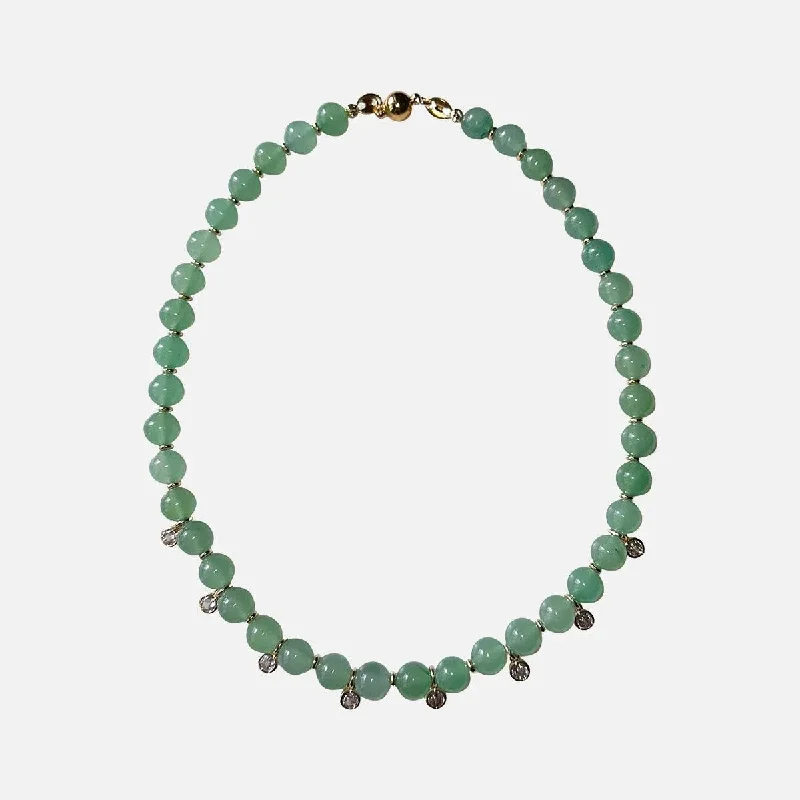 Women’s two-tone necklaces-Verde Glow Necklace