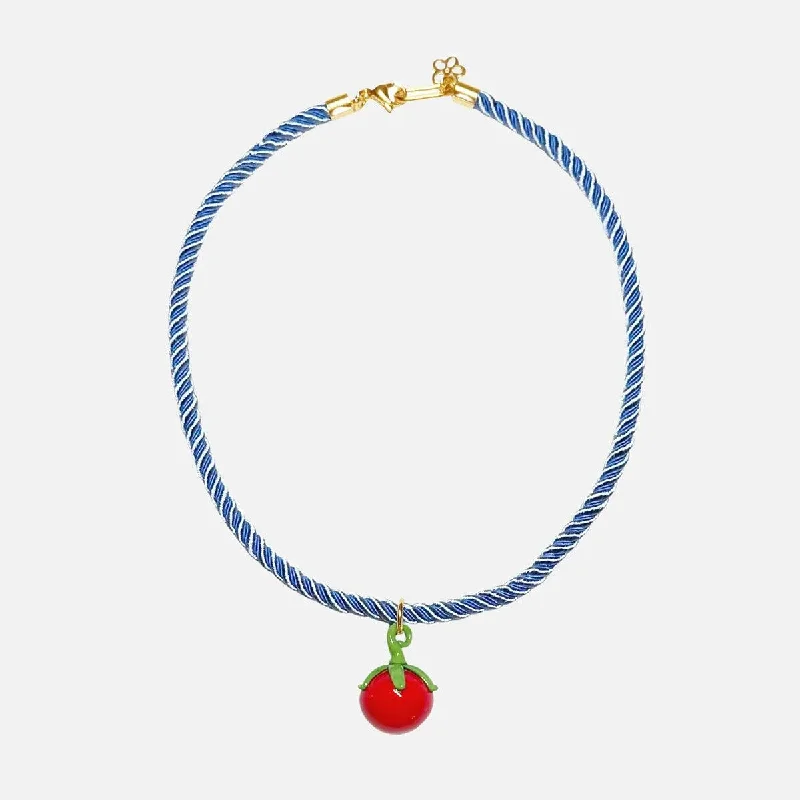 Women’s designer necklaces-Veggie Necklace, Tomato