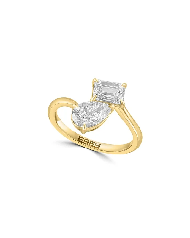 Women’s affordable engagement rings-Effy Fine Jewelry 14K 1.91 ct. tw. Lab-Grown Diamond Ring