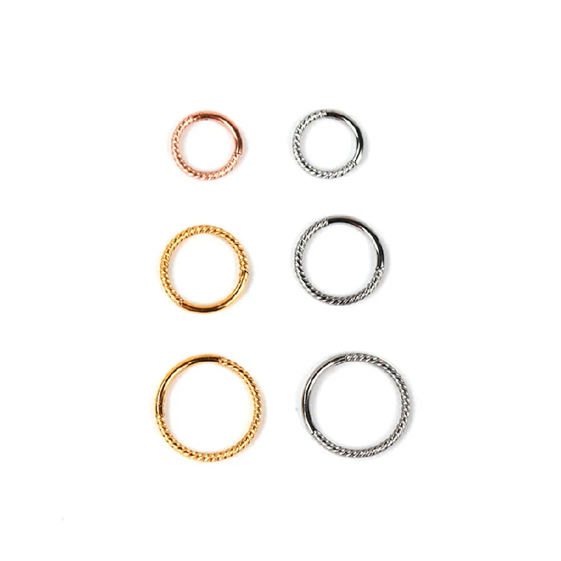 Women’s vintage rings-1 Piece Simple Style Solid Color Plating Stainless Steel Titanium Steel 18k Gold Plated Rose Gold Plated Nose Ring