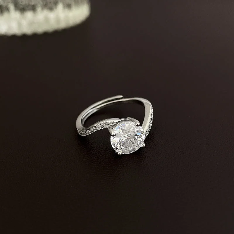 8# Ring-Silver Zircon Geometry