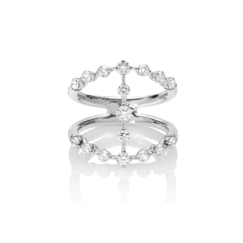 Women’s round cut solitaire engagement rings-CASATO Rock Party Diamond Ring