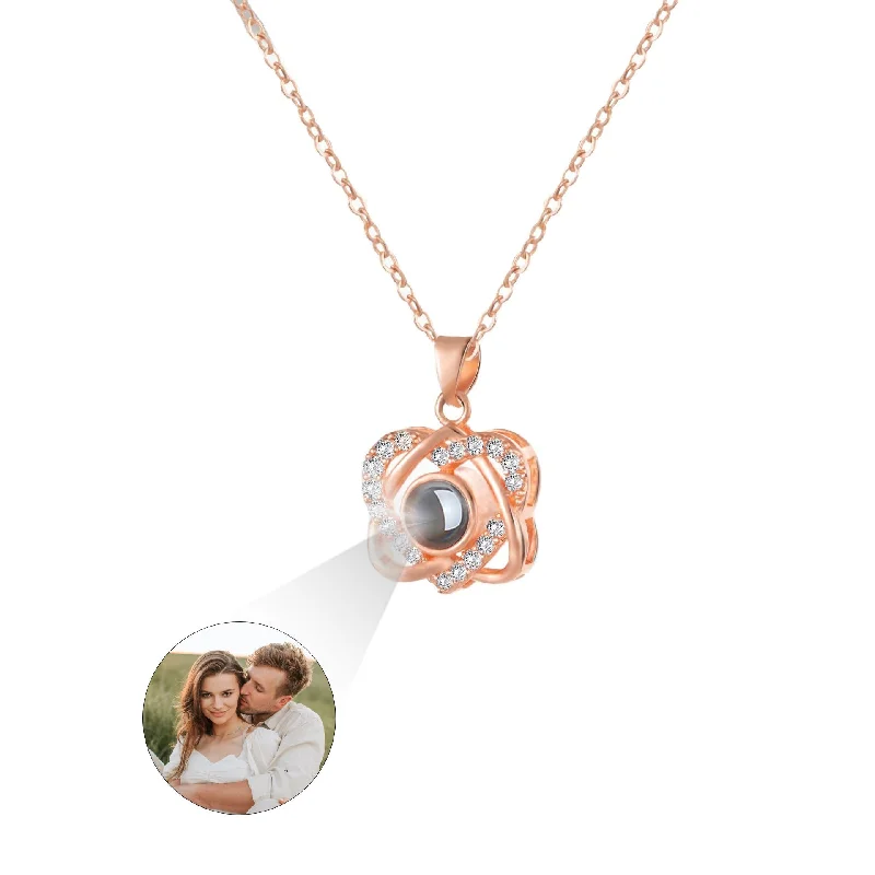 Rose Gold with Peach Heart