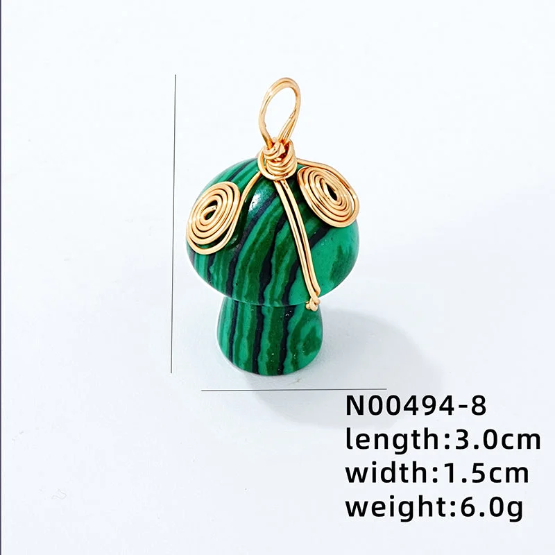 Gold and Green Pattern Single Pendant