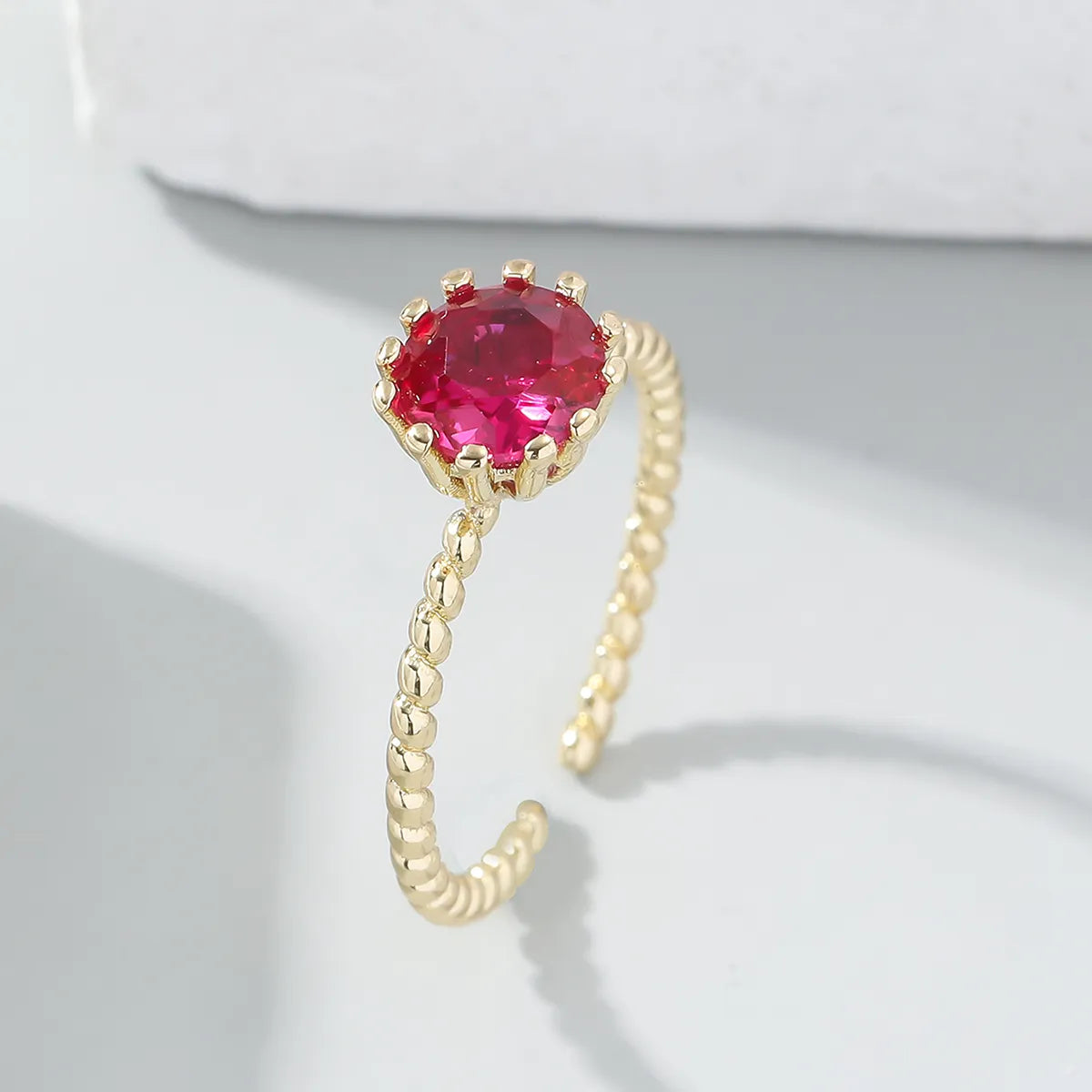 Gold Red Zircon