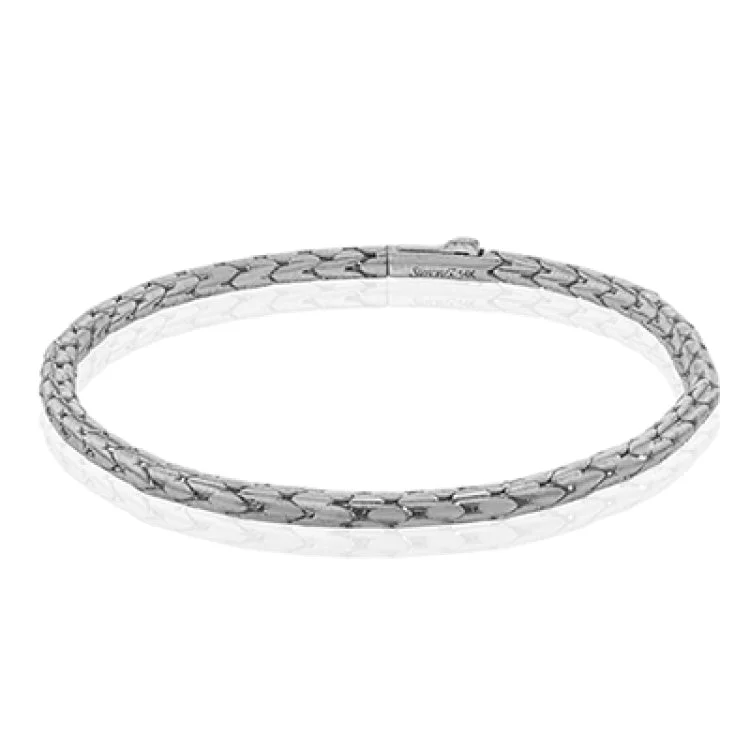 Women’s unique bangle bracelets-This simple yet luxurious men's bracelet is crafted in a 14k brushed matte finish gold.