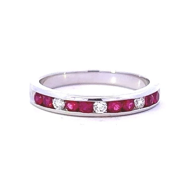 Women’s halo engagement rings-Ruby and Diamond Ring