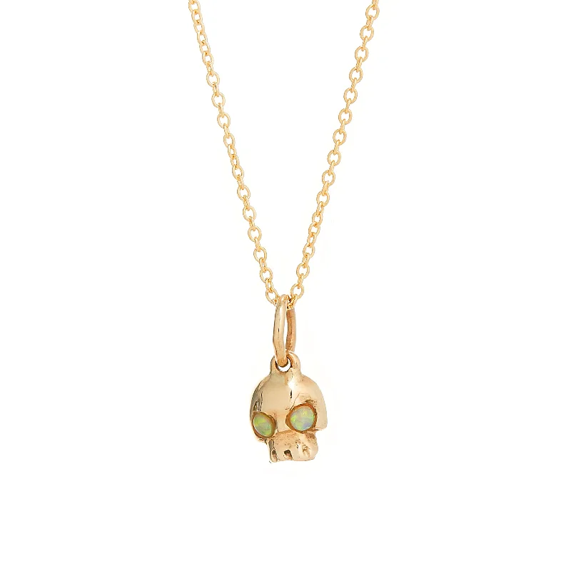 Women’s vintage style necklaces-MINI SKULL PENDANT