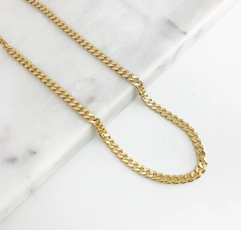 Women’s cocktail necklaces-Cuban Link Chain Necklace