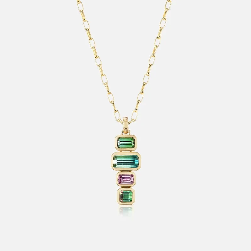 Women’s gemstone necklaces-The Stack Necklace