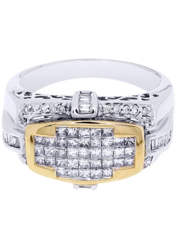 Women’s antique engagement rings-White Gold Mens Diamond Ring| 0.16 Carats| 9.3 Grams