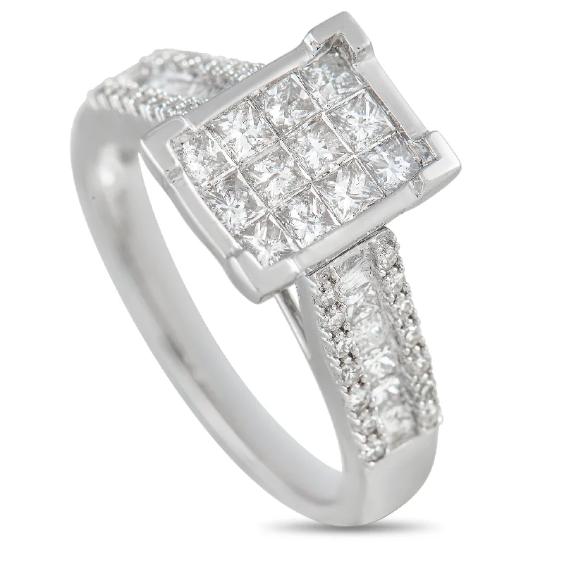 Women’s vintage-inspired engagement rings-LB Exclusive 14K White Gold 1.00 ct Diamond Ring