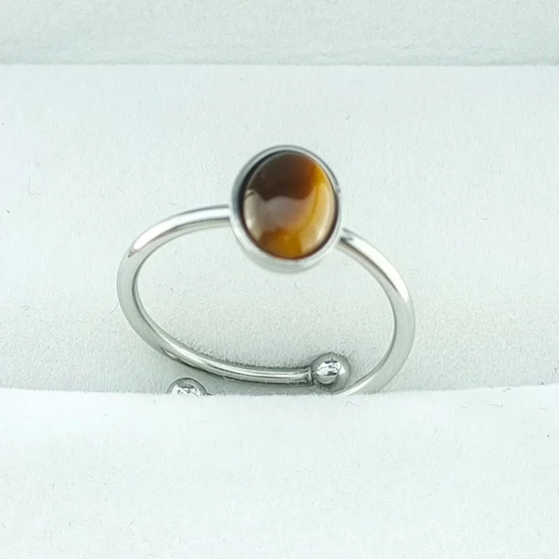 6x8mm Oval-Yellow Tiger's Eye