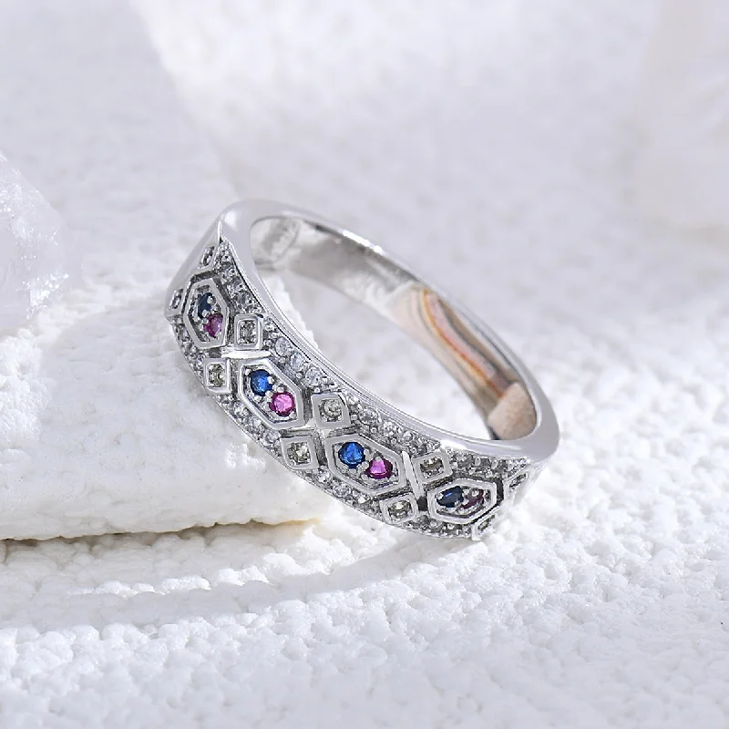 Women’s emerald rings-Wholesale Simple Style Round Copper Plating Inlay Zircon Open Rings