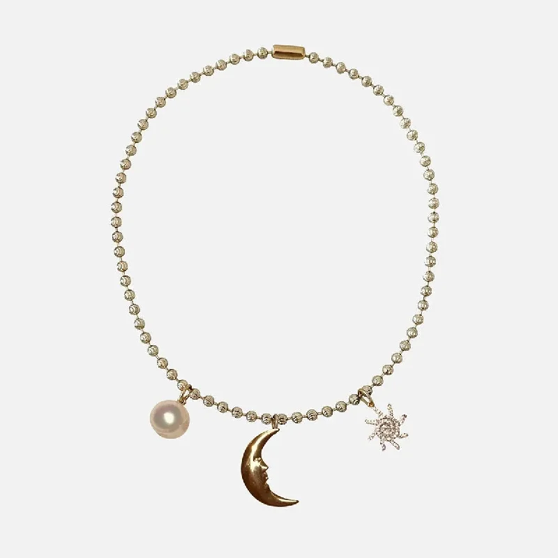 Women’s bohemian necklaces-Starry Night Charm Necklace