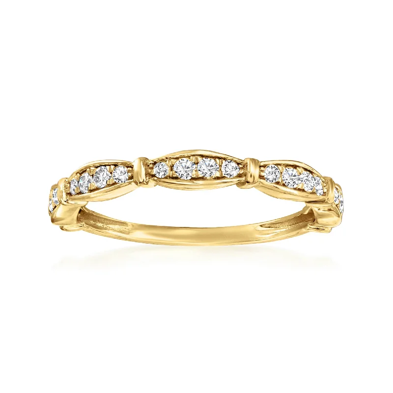 Women’s intricate engagement rings-RS Pure by Ross-Simons Diamond Ring in 14kt Yellow Gold