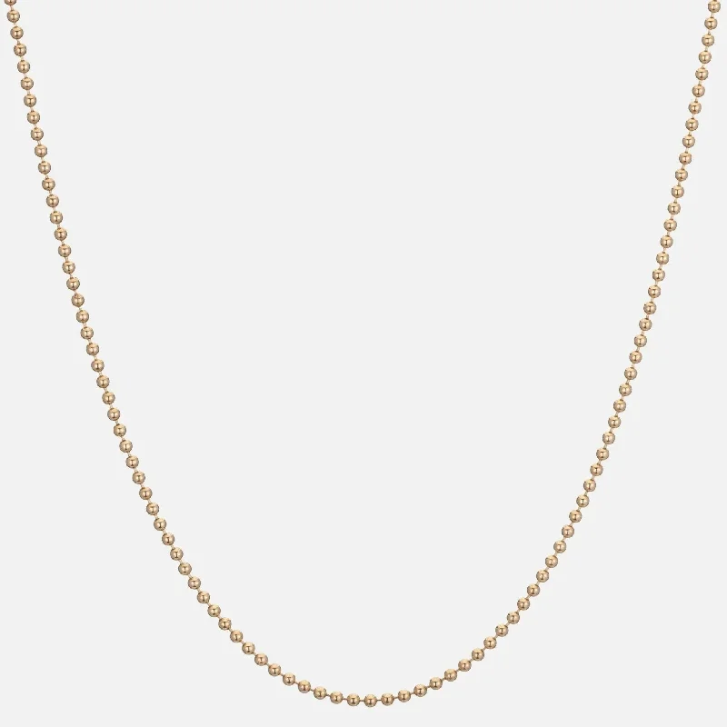 Women’s chunky necklaces-1.5mm Bead Chain