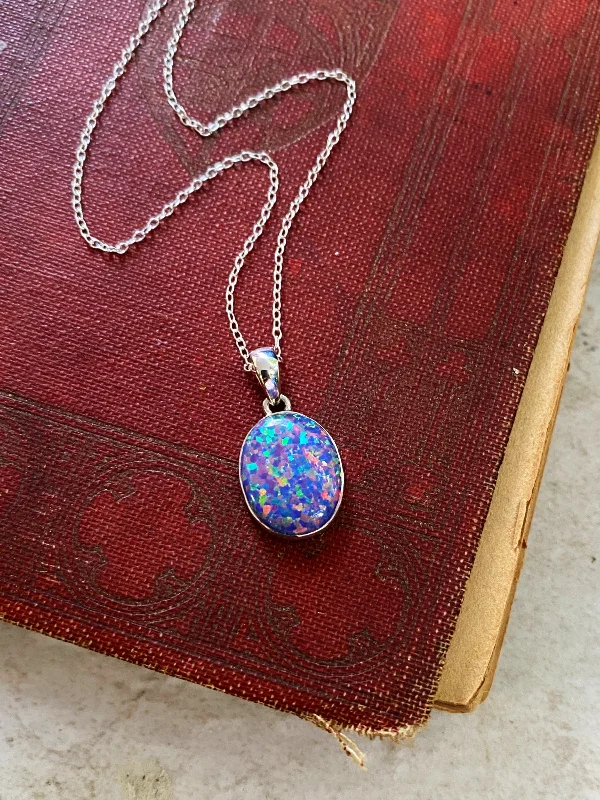 Women’s infinity love necklaces-Balloon Opal Pendant Necklace