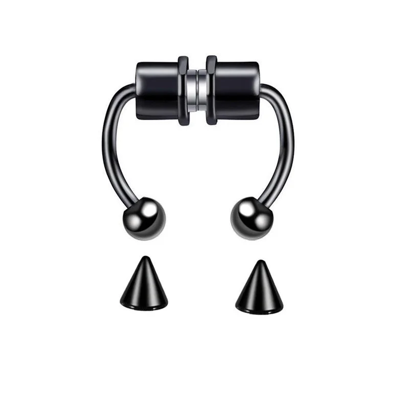 Magnet Nose Ring-Black