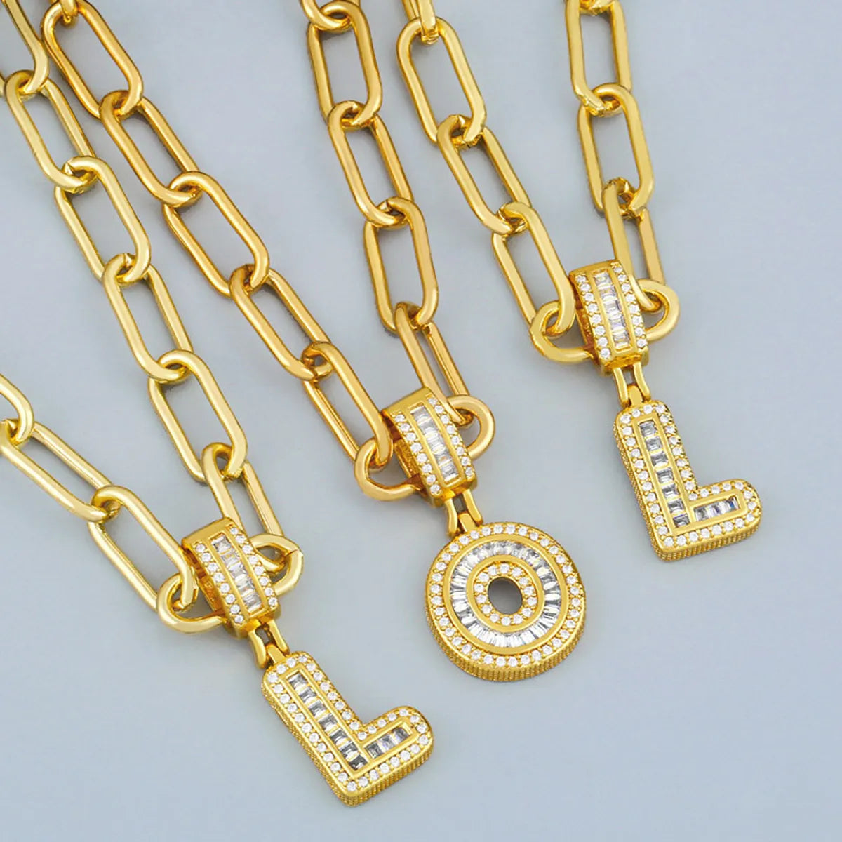 Women’s sparkling necklaces-Hot Selling 26 English Letter Pendants Diy Necklace