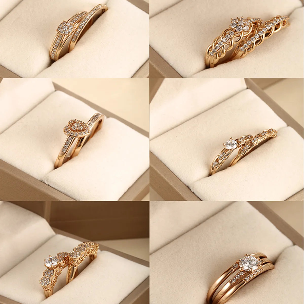 Women’s trendy gemstone rings-Xuping Romantic Heart Shape Alloy Plating Hollow Out Inlay Artificial Diamond 18k Gold Plated Valentine'S Day Women'S Rings