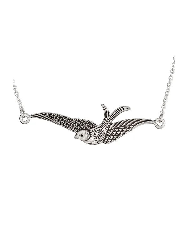 Women’s mixed metal necklaces-Soaring Sparrow Necklace