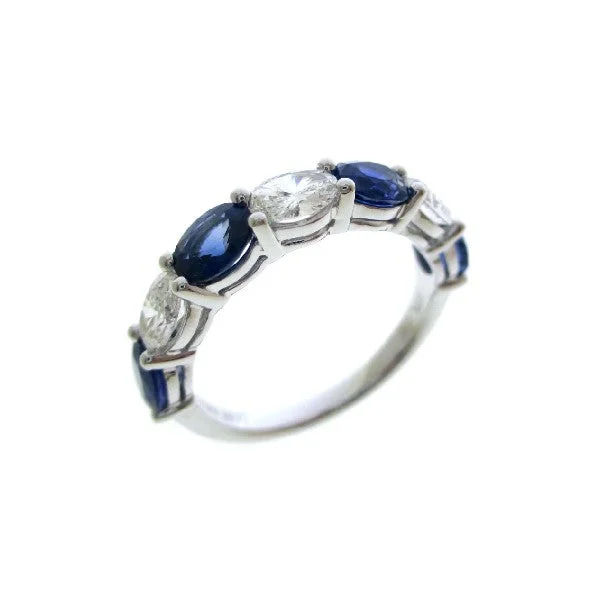 Women’s classic solitaire engagement rings-VALANI Sapphire and Diamond Ring