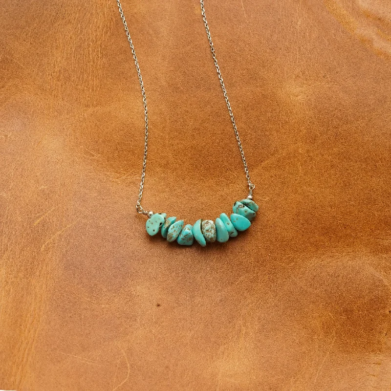 Women’s classy necklaces-The Turquoise Stack