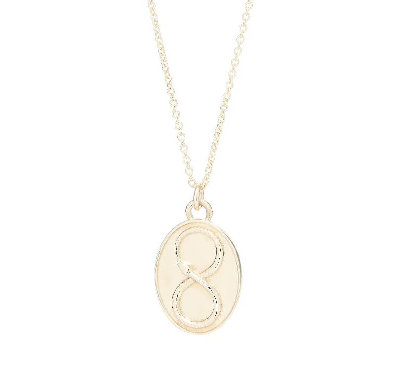 Women’s minimalist gold necklaces-Assembly X TALON Ouroboros Pendant